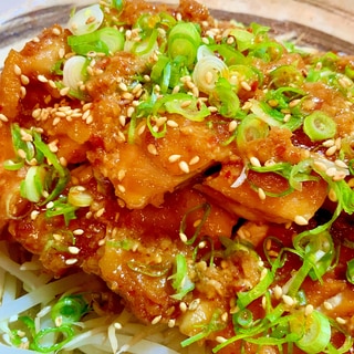 鶏モモ肉のピリ辛味噌焼き(๑˃̵ᴗ˂̵)